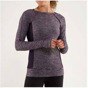 Lululemon Full Tilt Long Sleeve Pullover Static Charcoal